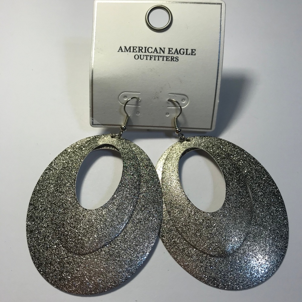 American Eagle Earrings Silver Brand New
